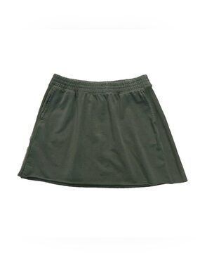 Offline by Aerie Green Skirt Size Medium Elastic Waistband Pockets Stretch Comfy